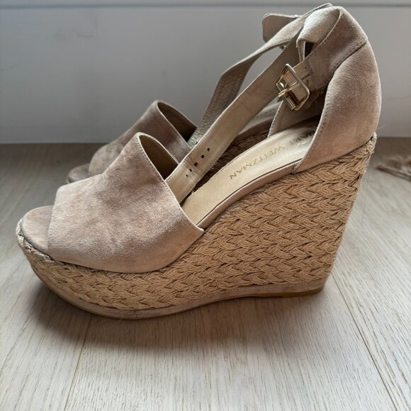 Stuart Weitzman Suede Espadrilles, Size 9 - Picture 3 of 5
